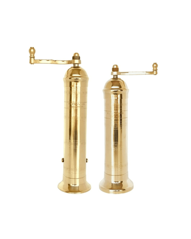 greek brass salt and pepper mills, gold salt and pepper mills, traditional salt and pepper mills, amazon kitchen finds