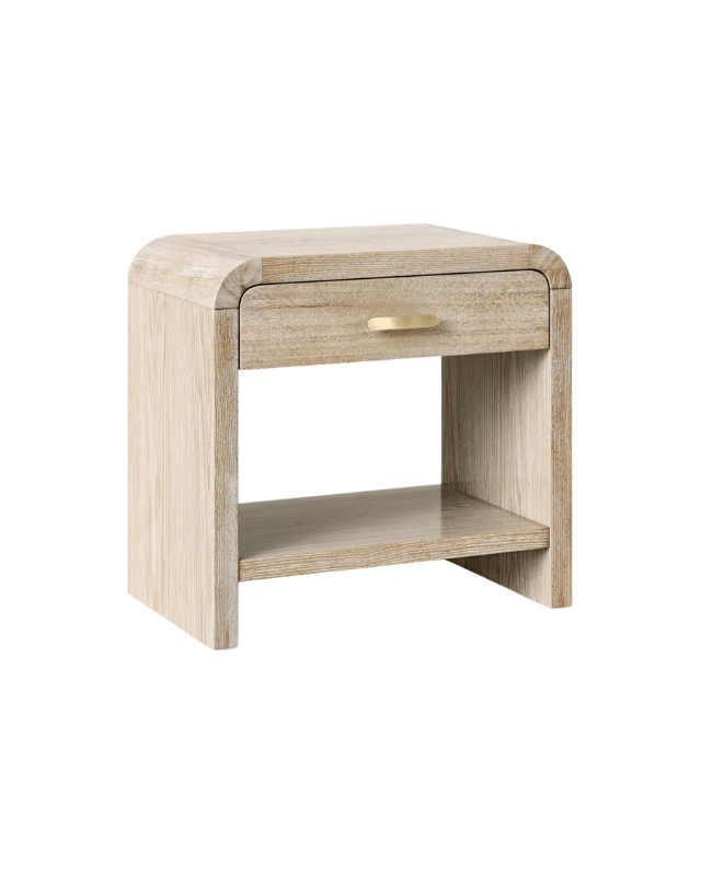 natural wood nightstand, curved wood, target finds, affordable furniture, nightstand under $200