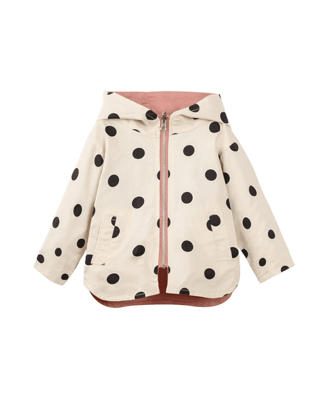 polka dotted rain parka, polka dot rain coat,girls raincoat, amazon kids