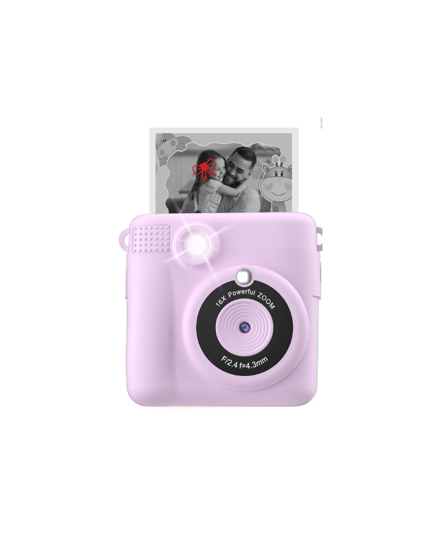 amazon finds for kids, purple camera, kids camera with printer, instax look for less, kids gift idea, camera for kids