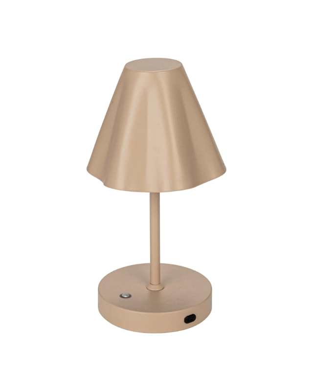 tan ruffle led lamp, battery operated table lamp, cute table lamp, small led lamp, amazon finds, spring home finds,