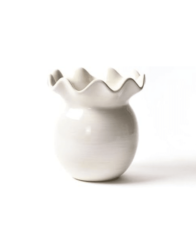 white ceramic ruffle vase, coton colors, amazon finds, spring home finds,